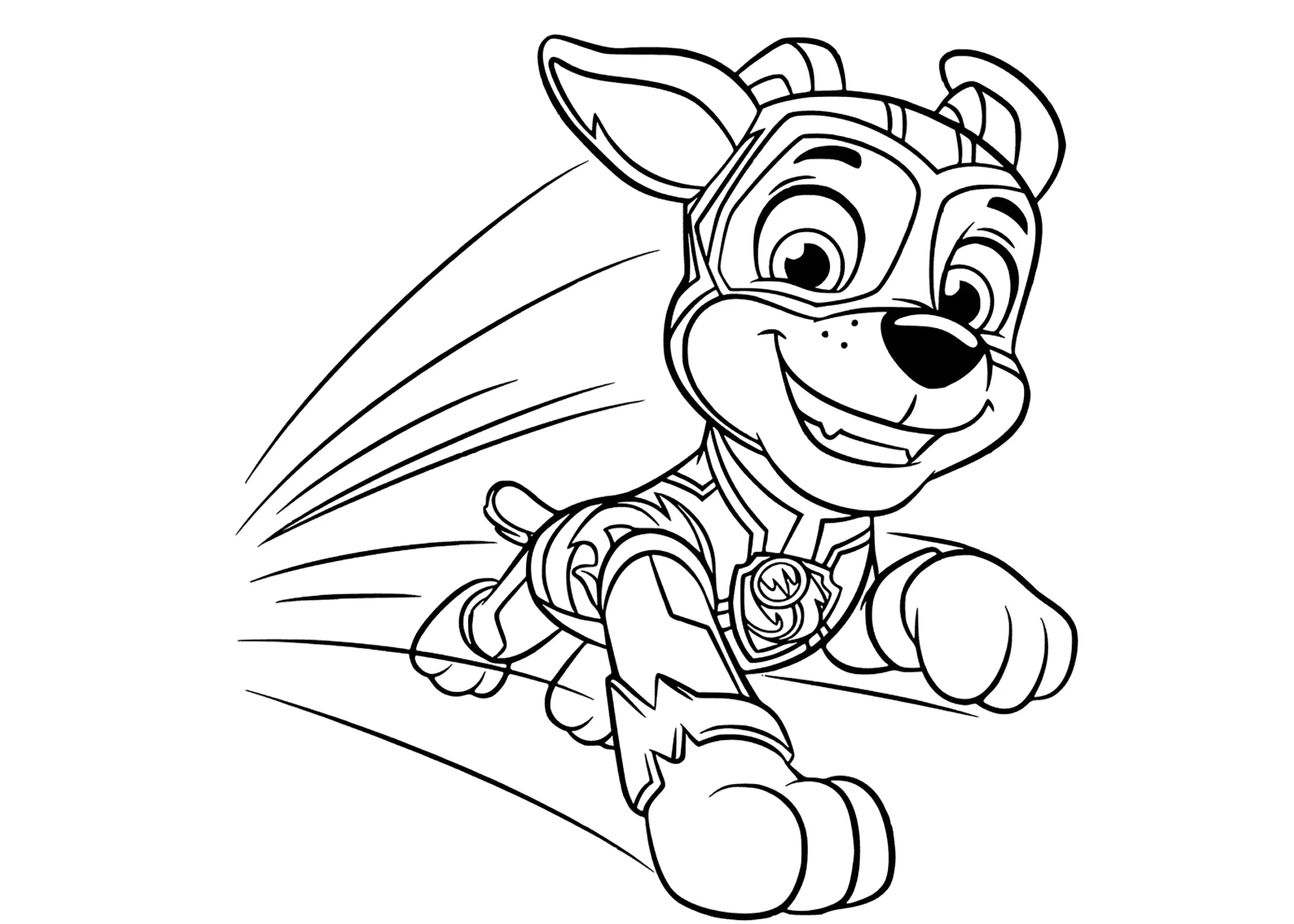 Ryder At Full Speed Paw Patrol Mighty Pups Coloring Pages Ryder At Full Speed Paw Patrol Mighty Pups Coloring Pages
