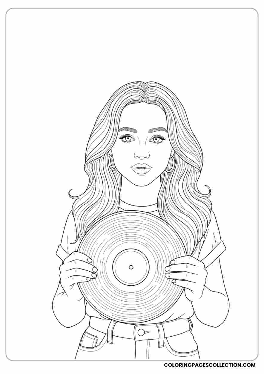 Sabrina Carpenter Coloring Pages For Kids And Adults