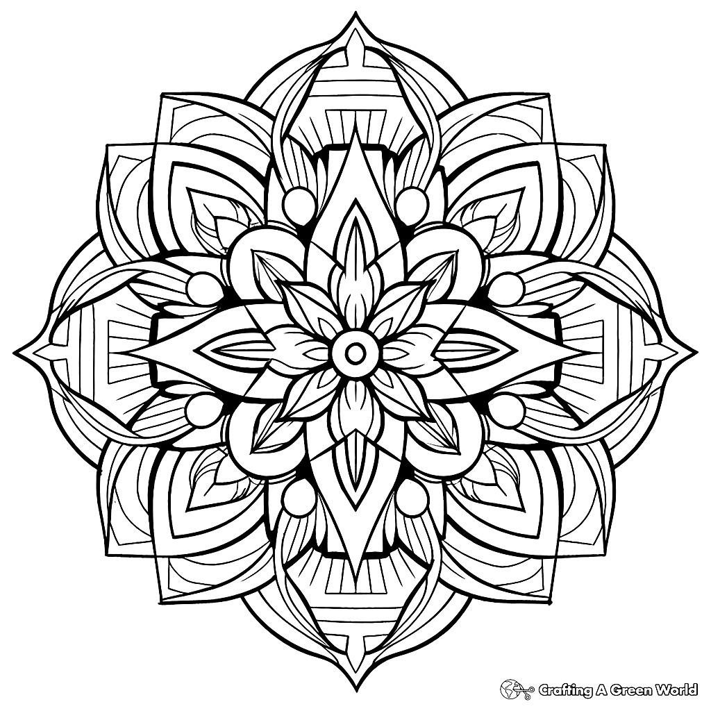 Sacred Geometry Coloring Pages Free Printable 