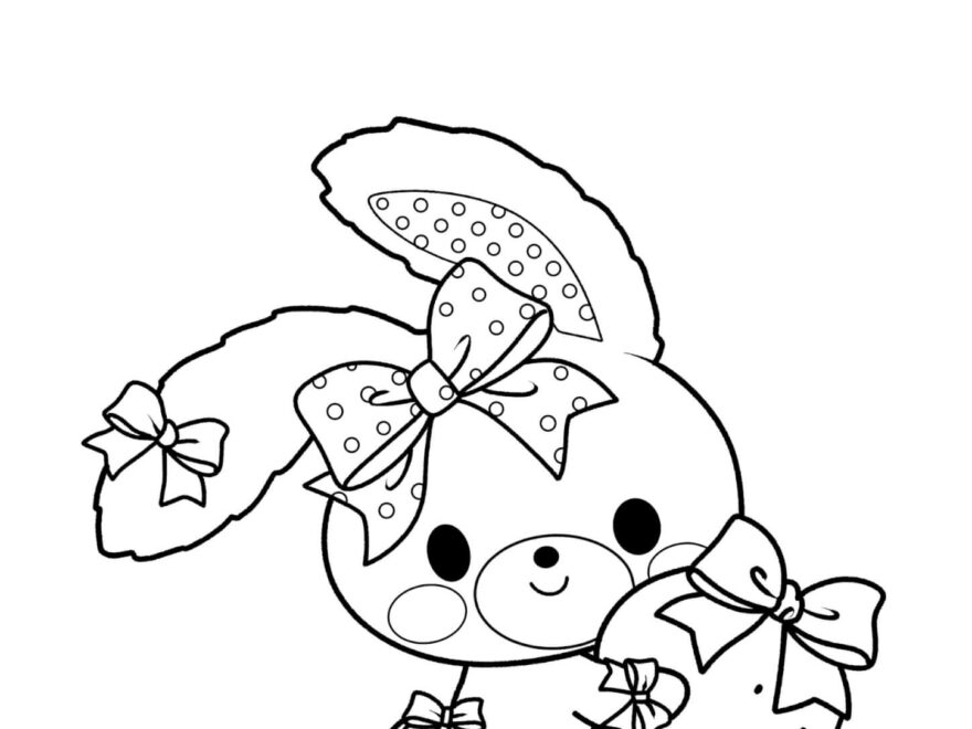 Sanrio Coloring Pages Bonbon Ribbon Rainbow Canvas Free Coloring Pages