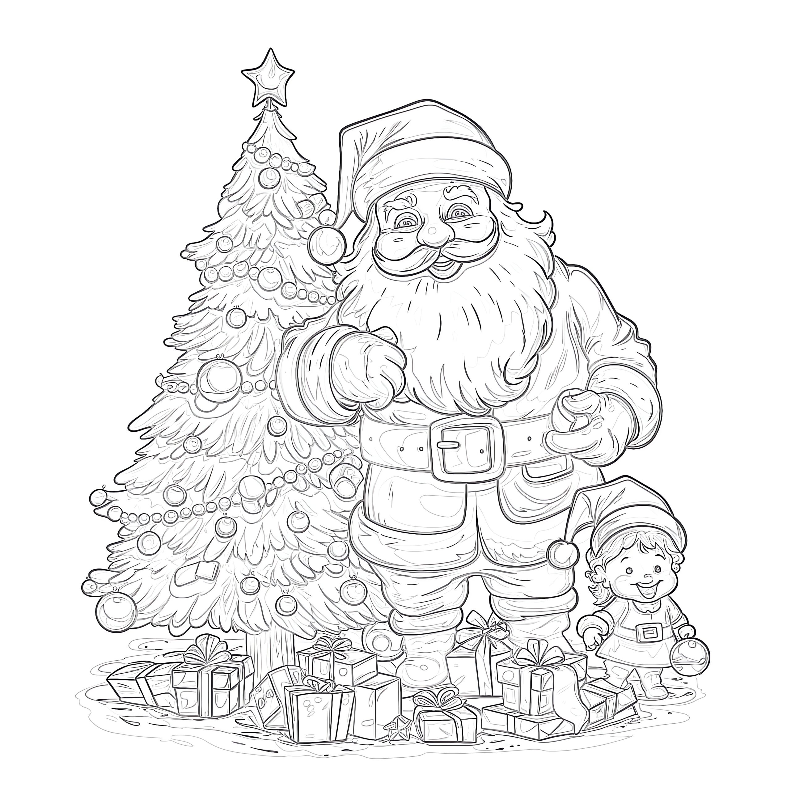 Christmas Morning Coloring Pages