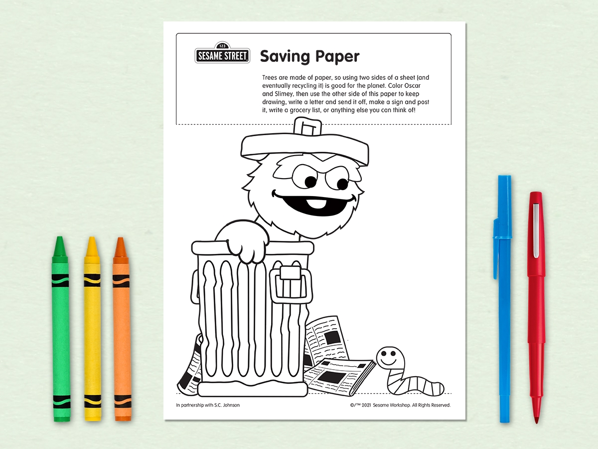 Saving Paper Sesame Workshop