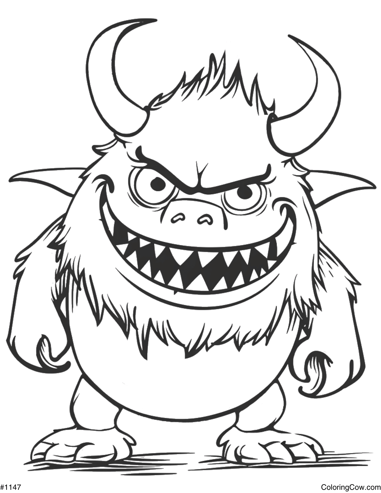 Creepy Monster Coloring Pages Creepy Monster Coloring Pages