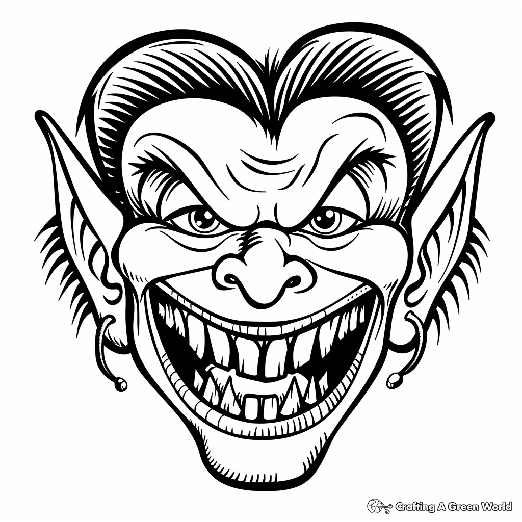 Scary Monster Coloring Pages Free Printable Scary Monster Coloring Pages Free Printable