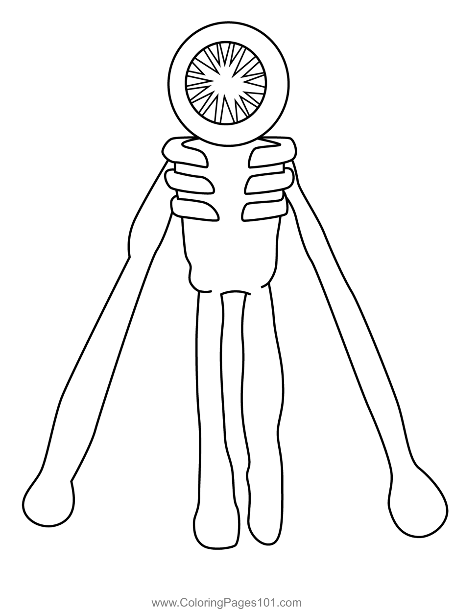 Screech Plush Edition Doors Roblox Coloring Page