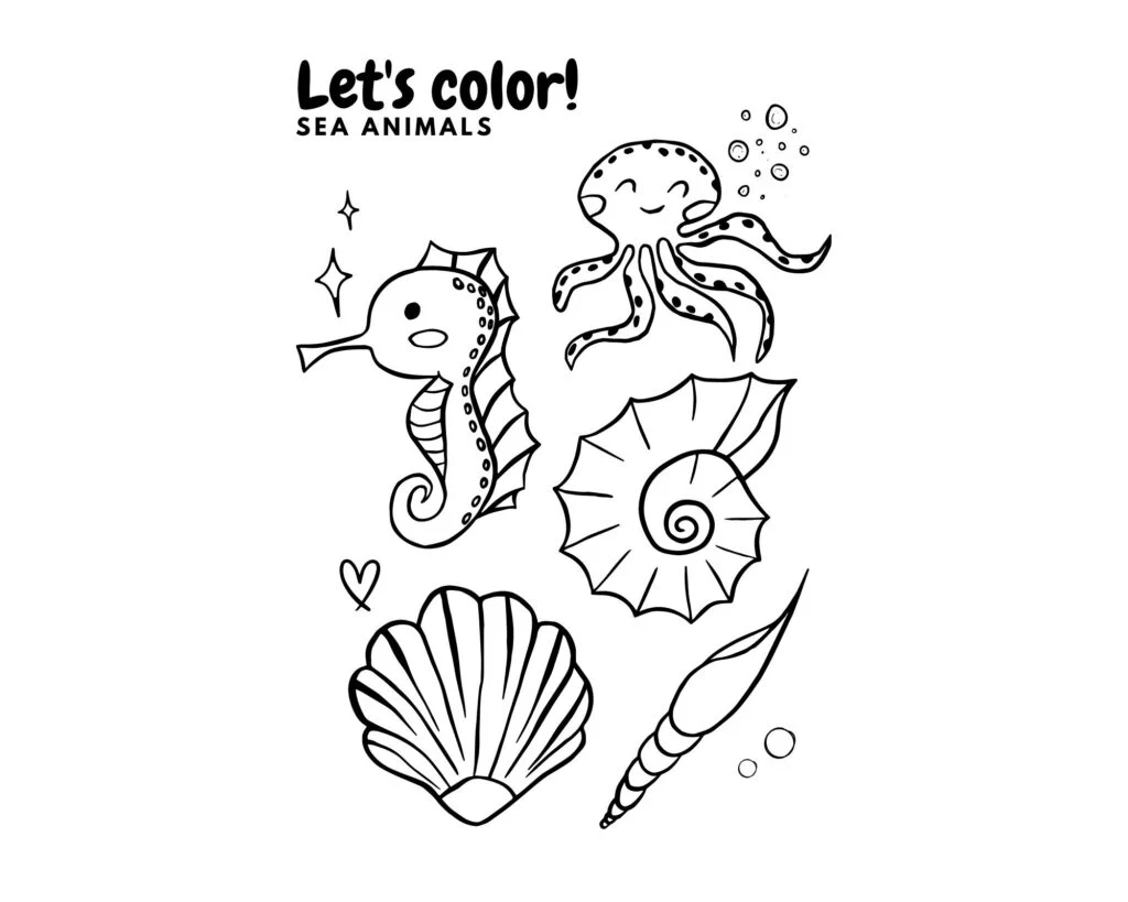 Sea Coloring Pages Printable