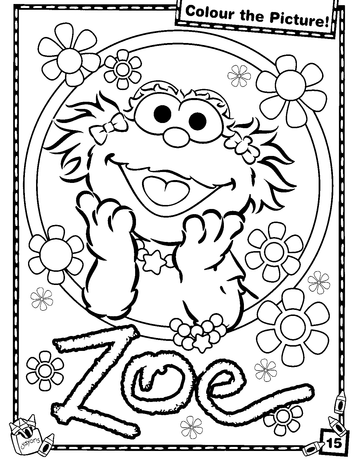 Oscar Grouch Coloring Pages