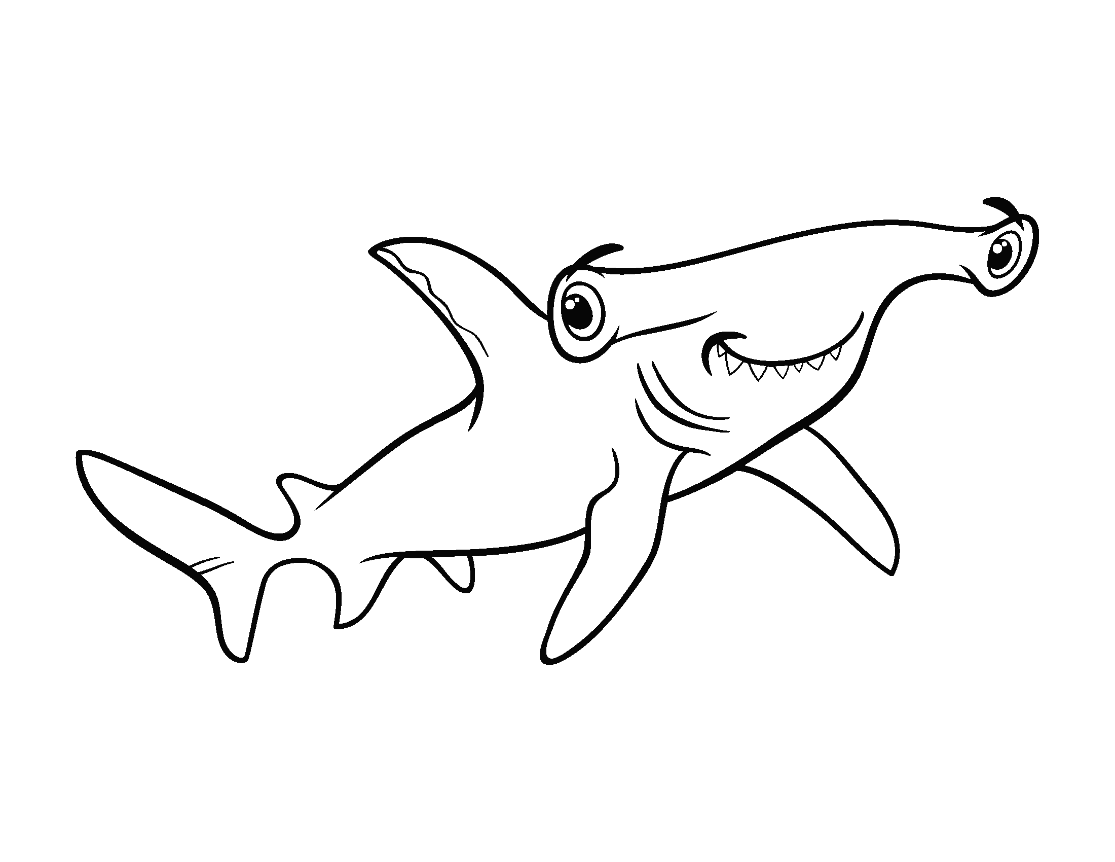 Shark Coloring Pages Gift Of Curiosity