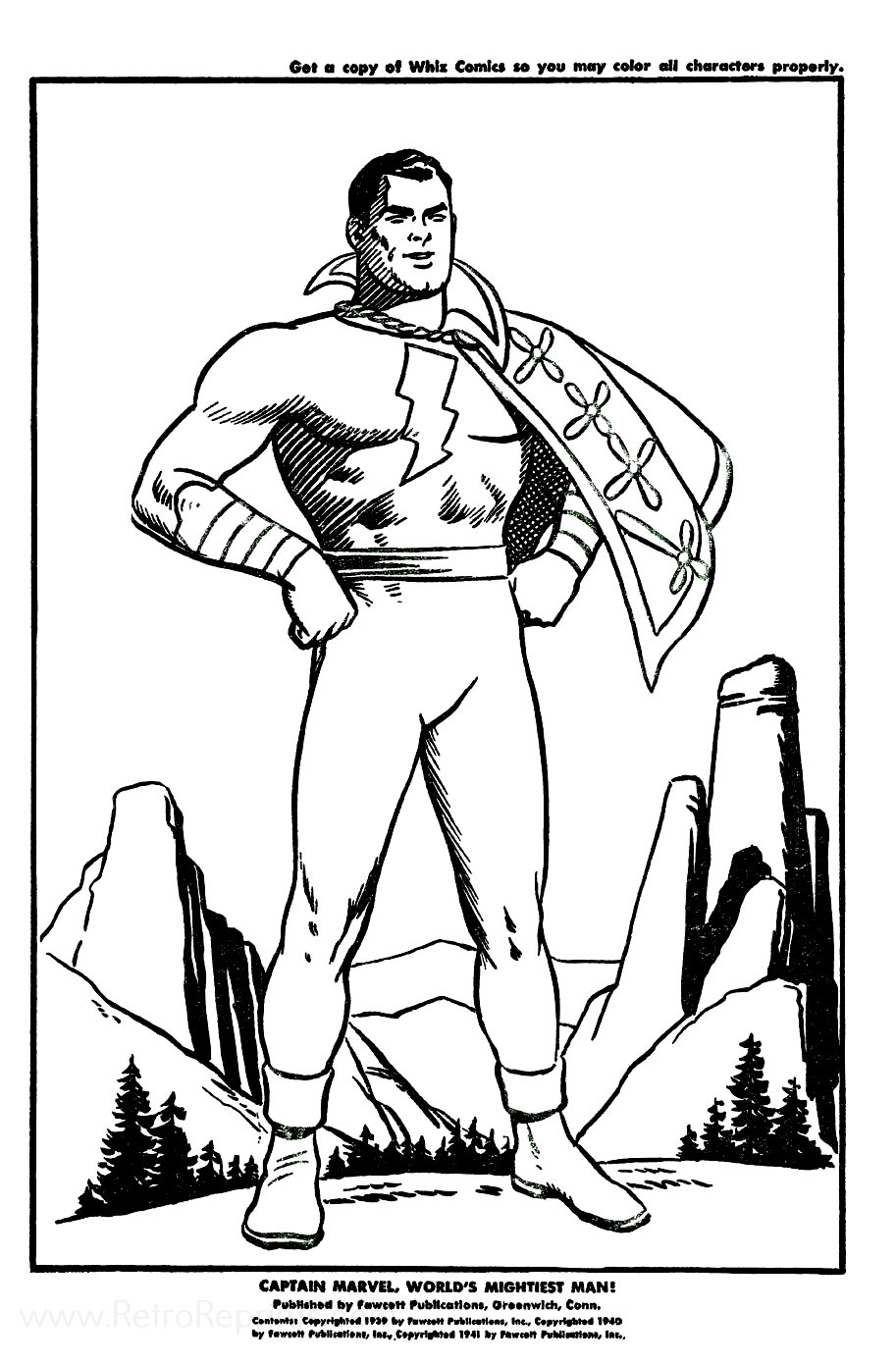 Free Captain Marvel Coloring Pages