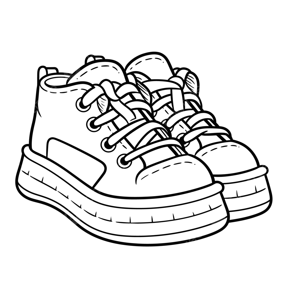 Shoes Coloring Pages For Kids Outline Sketch Drawing Vector Wing Drawing Shoe Drawing Ring Drawing PNG And Vector With Transparent Background For Free Download