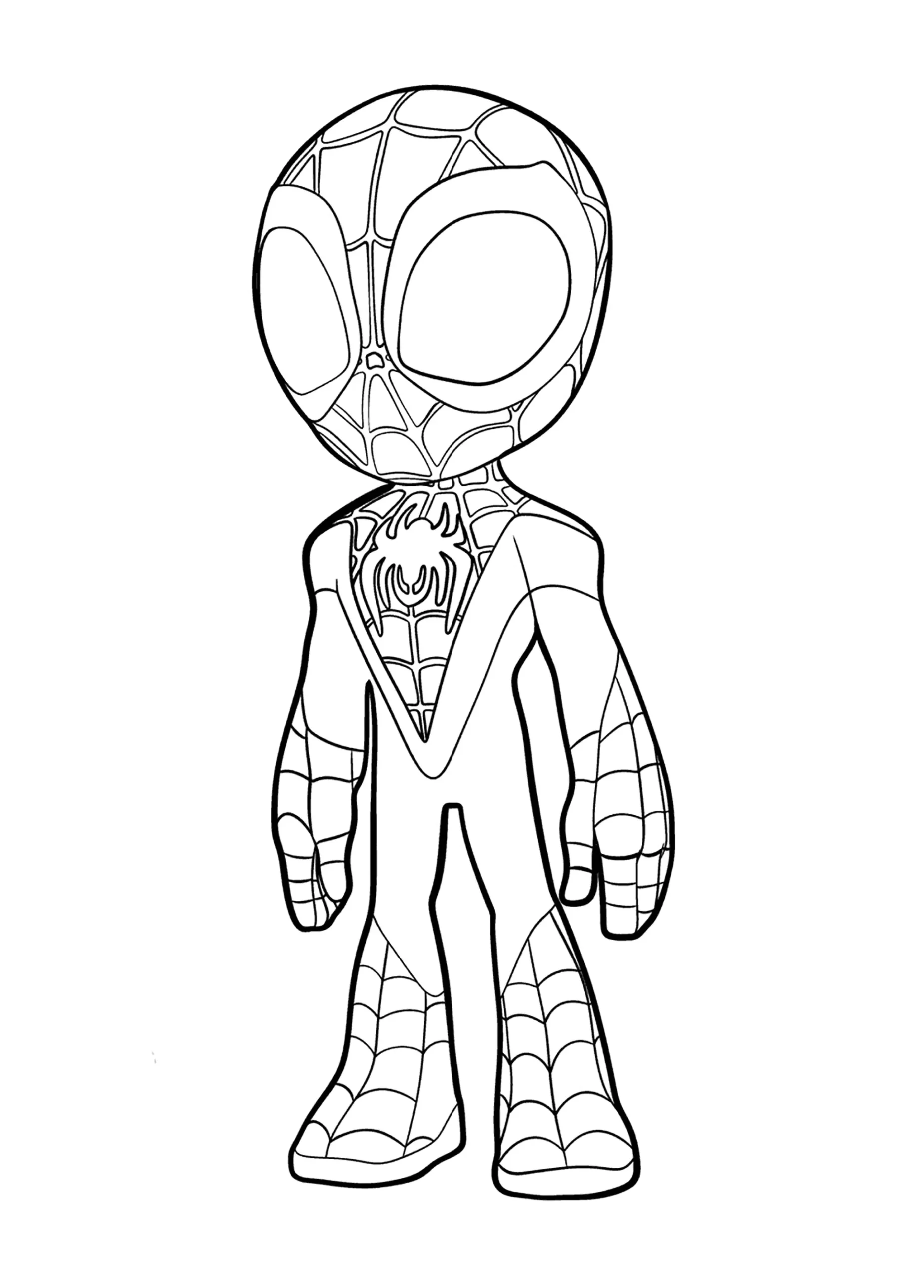 Simple Spidey Coloring Page Spidey And His Amazing Friends Coloring Pages