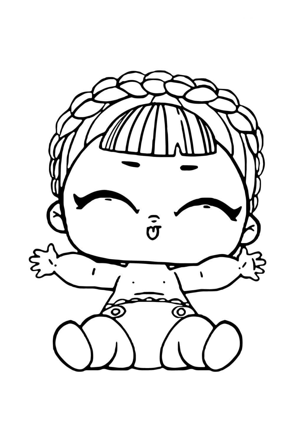 Skater LOL Baby Coloring Page Download Print Or Color Online For Free Skater LOL Baby Coloring Page Download Print Or Color Online For Free