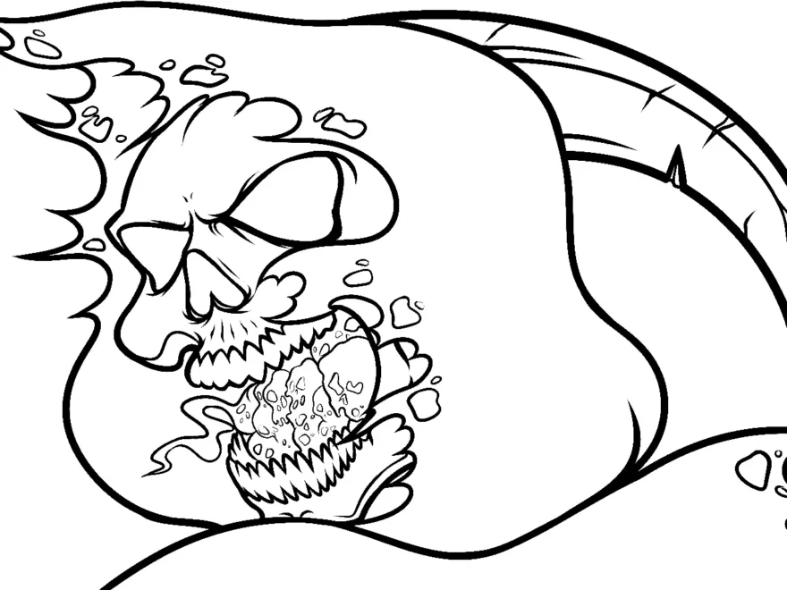Skull Coloring Pages To Print Free Printable Coloring Pages