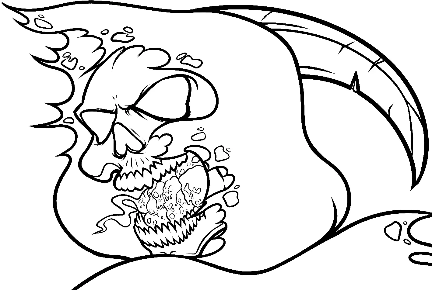 Skull Coloring Pages To Print Free Printable Coloring Pages