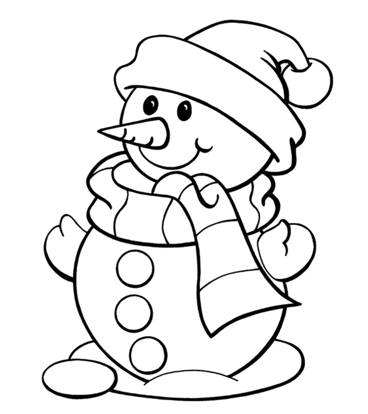 Free Printable Snowman Coloring Pages