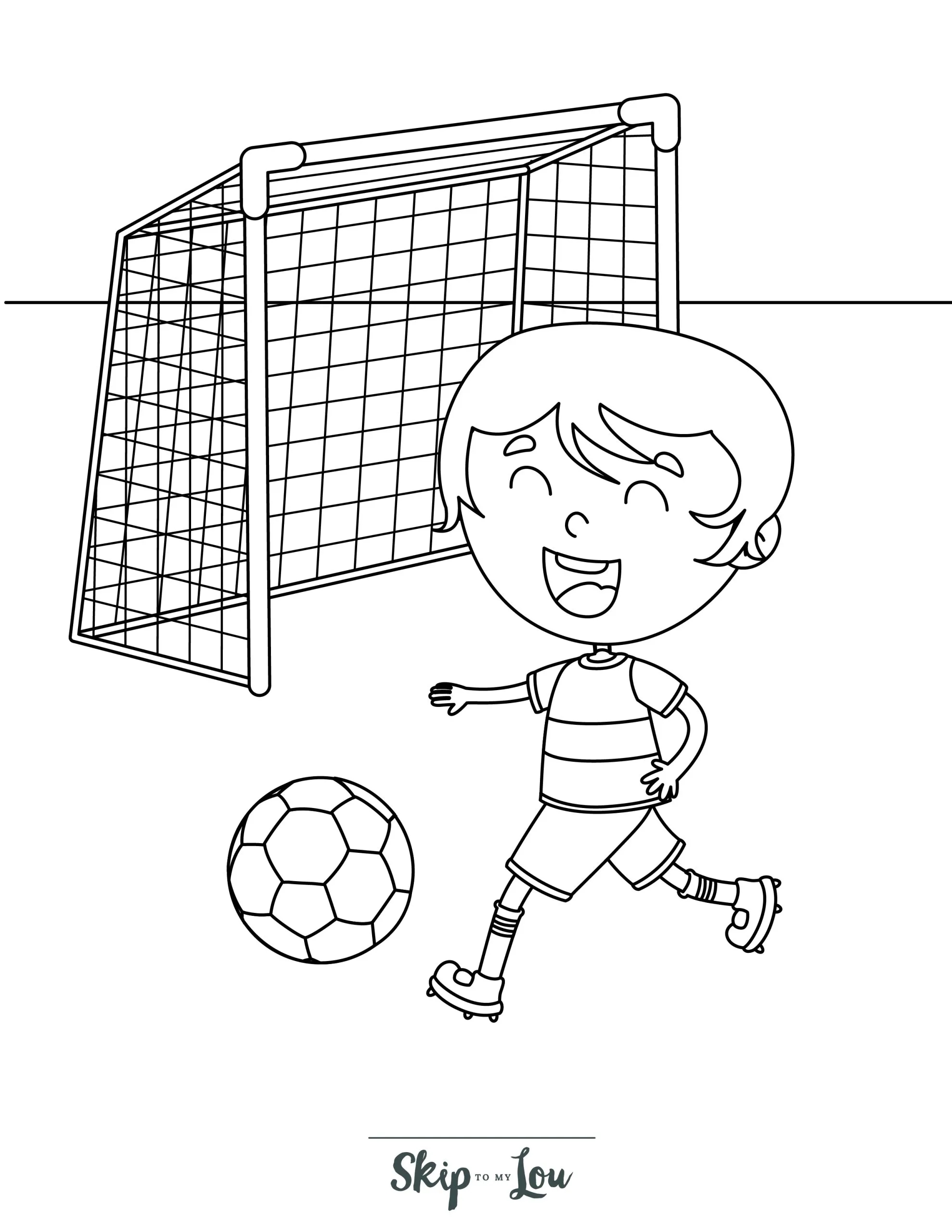Soccer Coloring Pages Free Printables With Book Download Skip To My Lou