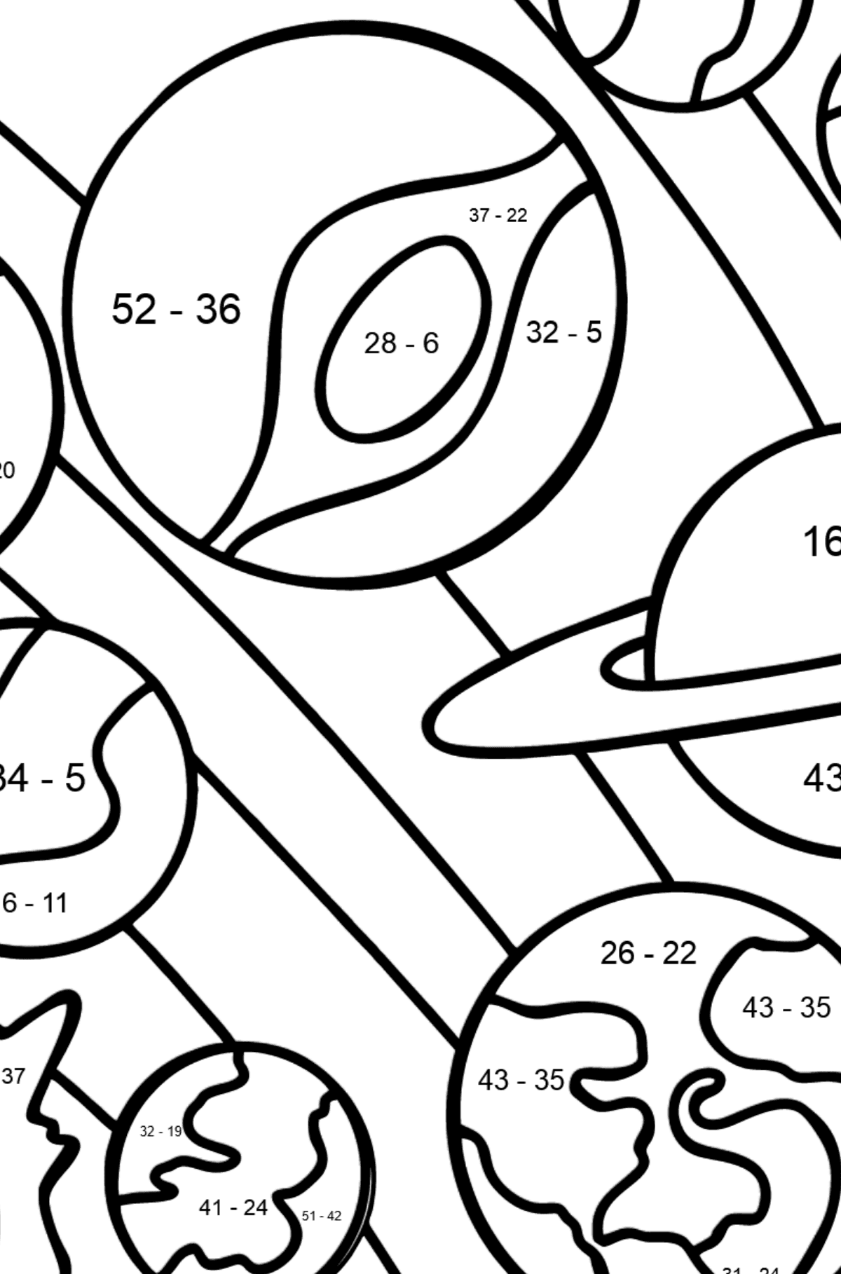 Solar System Coloring Page For Kids Online Or Printable For Free 