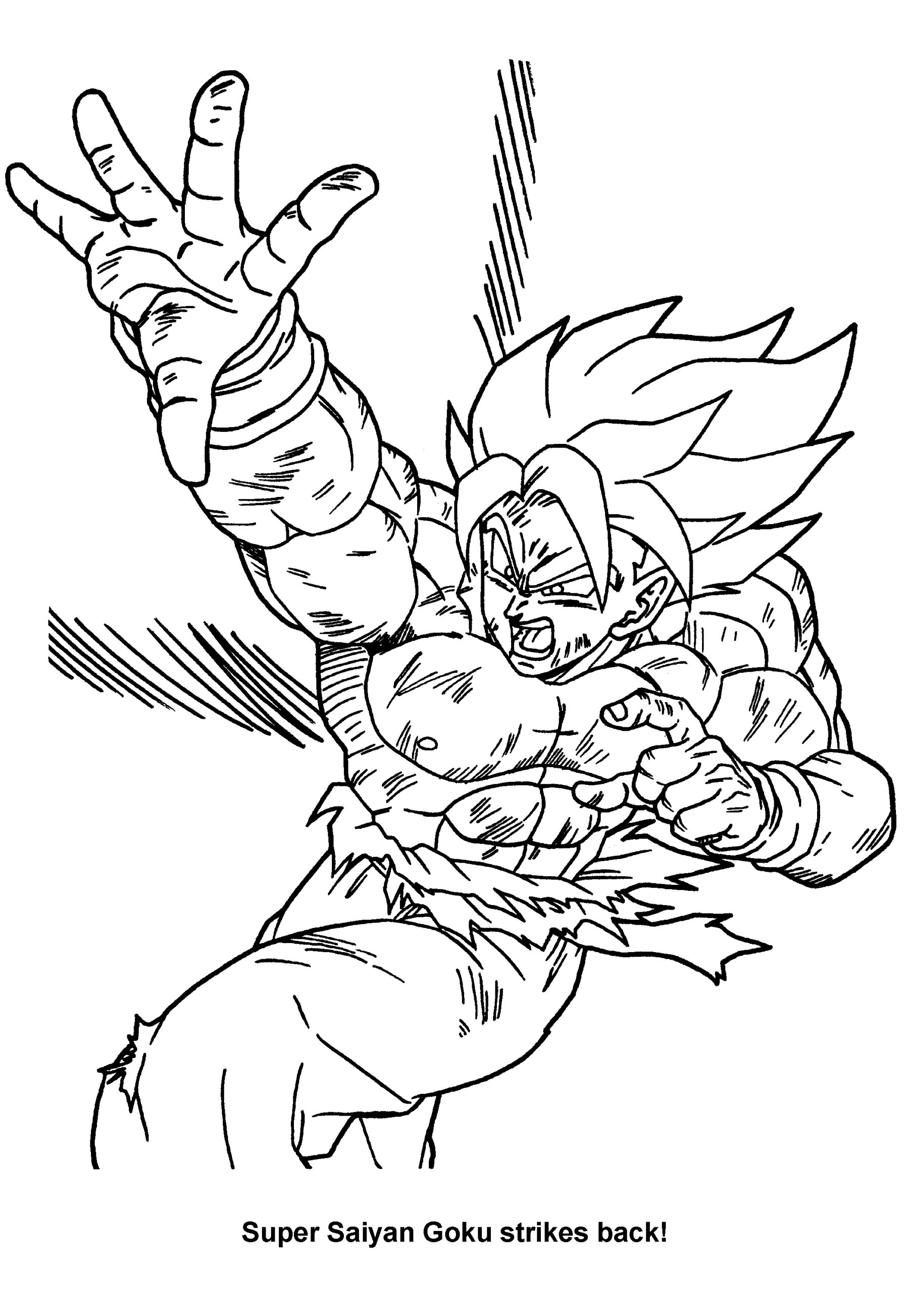 Songoku Super Saiyajin Images Tagged goku Coloring Pages