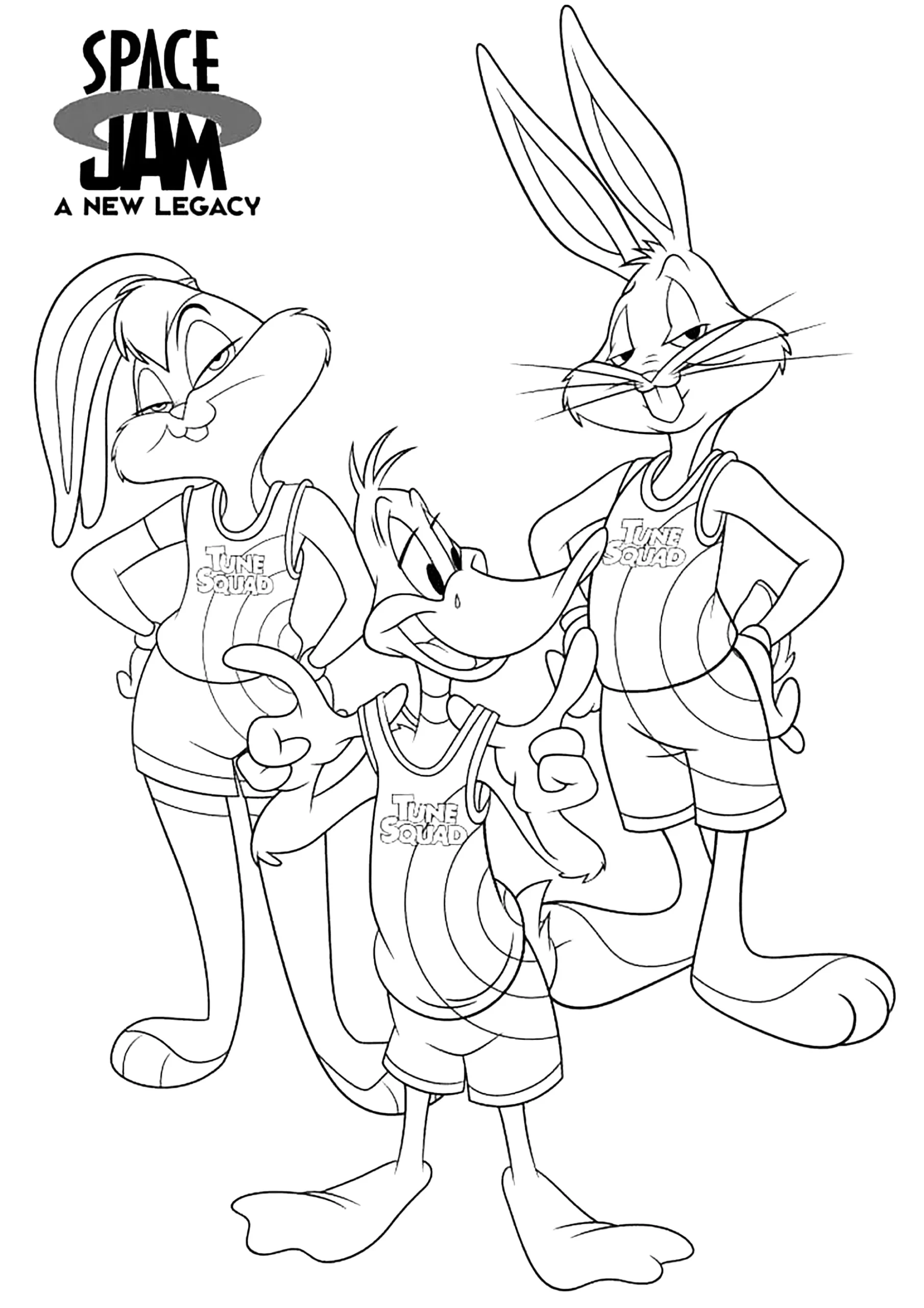 Space Jam To Download Space Jam Coloring Pages