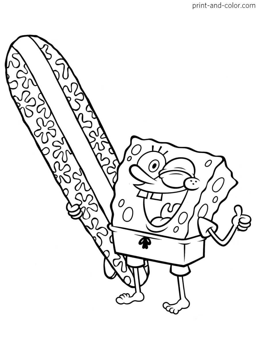 Spongebob Movie Coloring Pages Spongebob Movie Coloring Pages