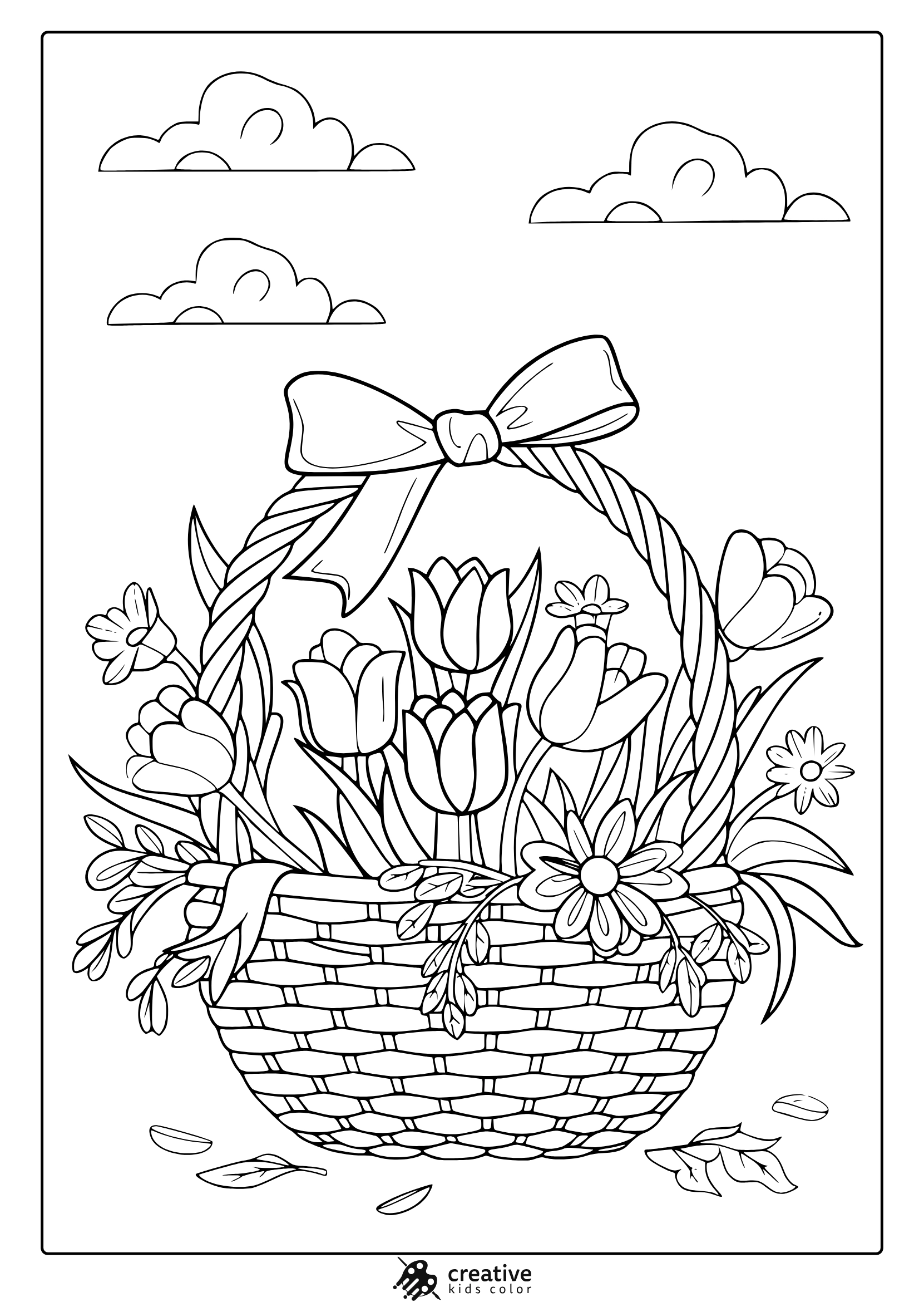 Spring Coloring Pages Free Printable PDF 