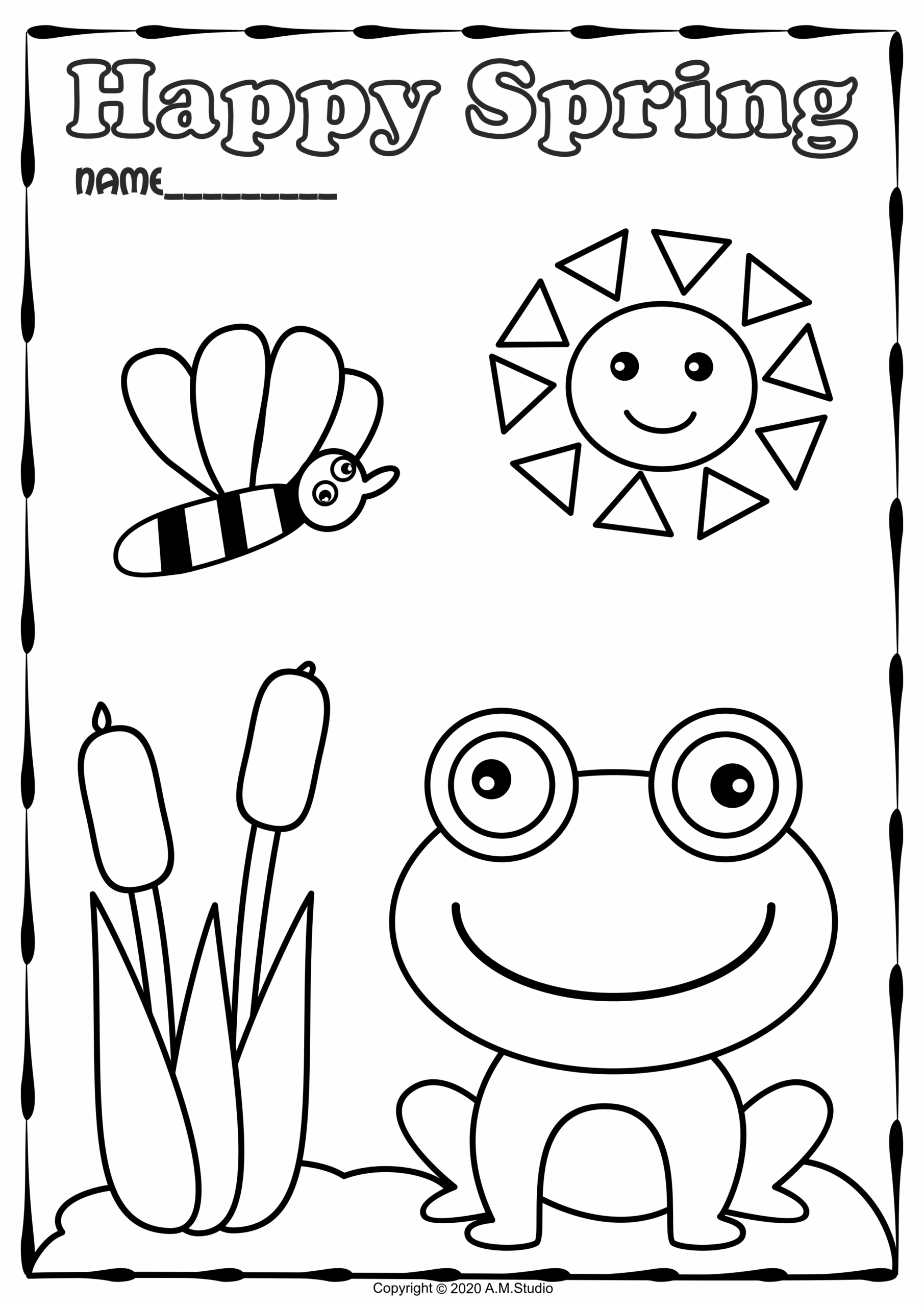 Spring Coloring Pages Preschool Spring Coloring Pages Preschool
