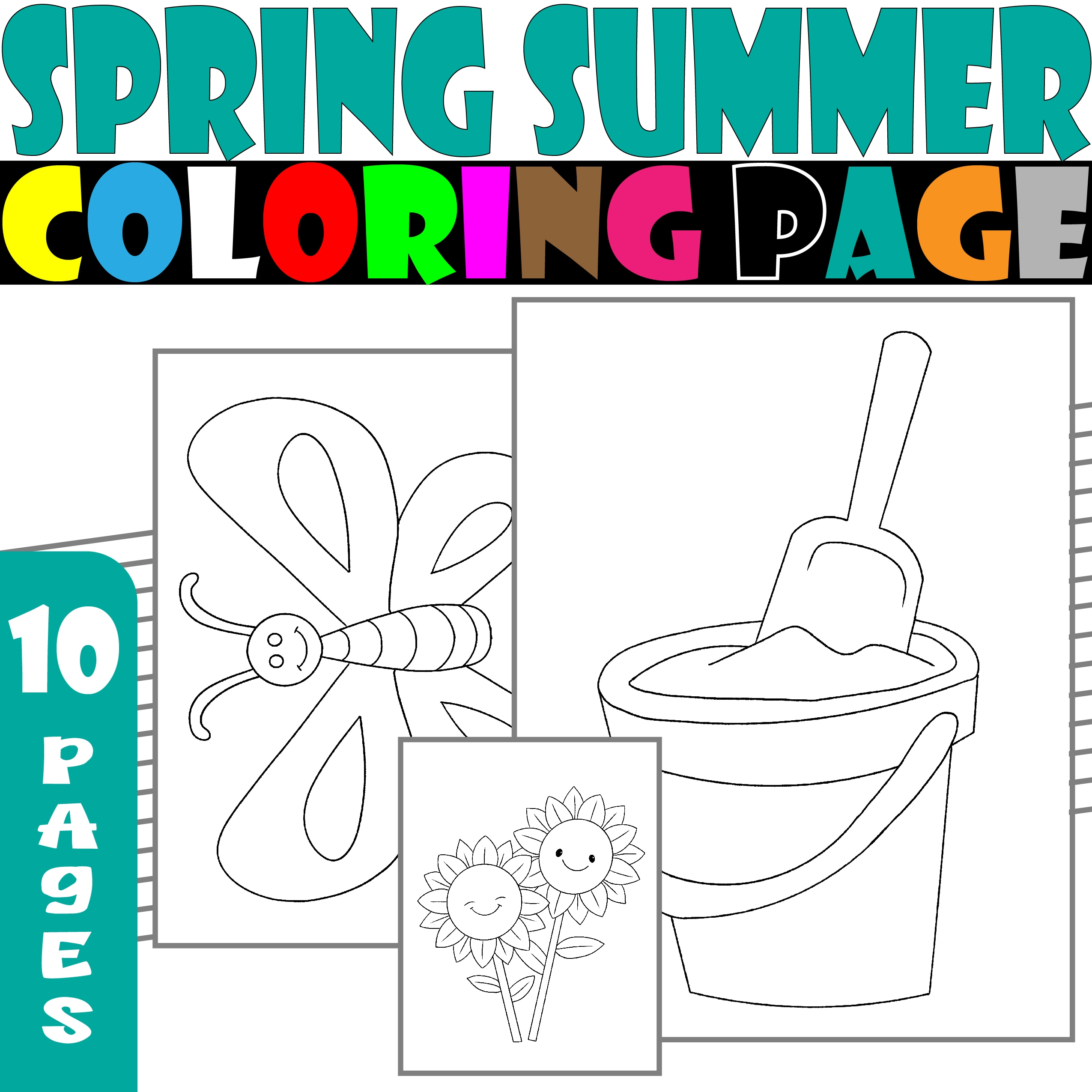 Spring Sun Coloring Pages Spring Sun Coloring Pages