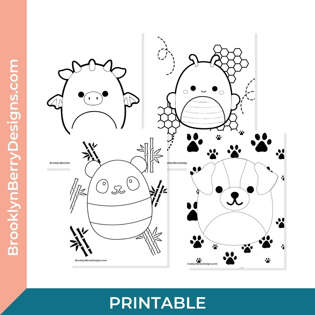 Squishmallow Coloring Pages Printable