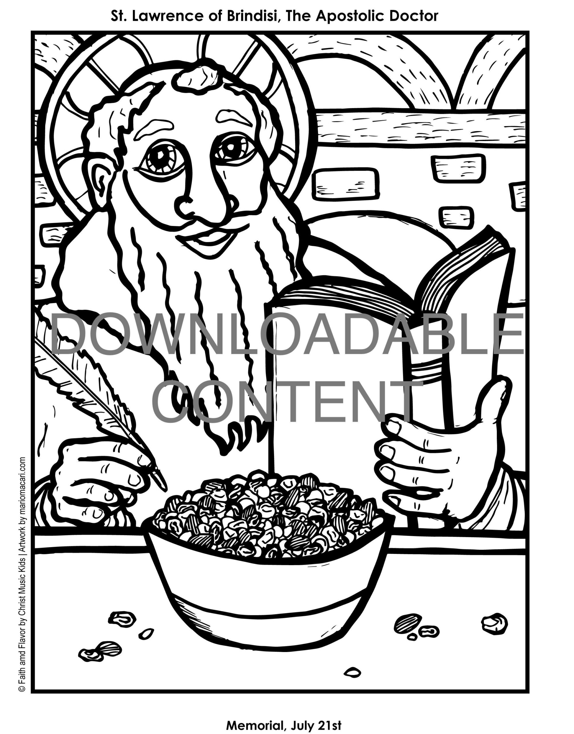 Saint Lawrence Coloring Pages Saint Lawrence Coloring Pages