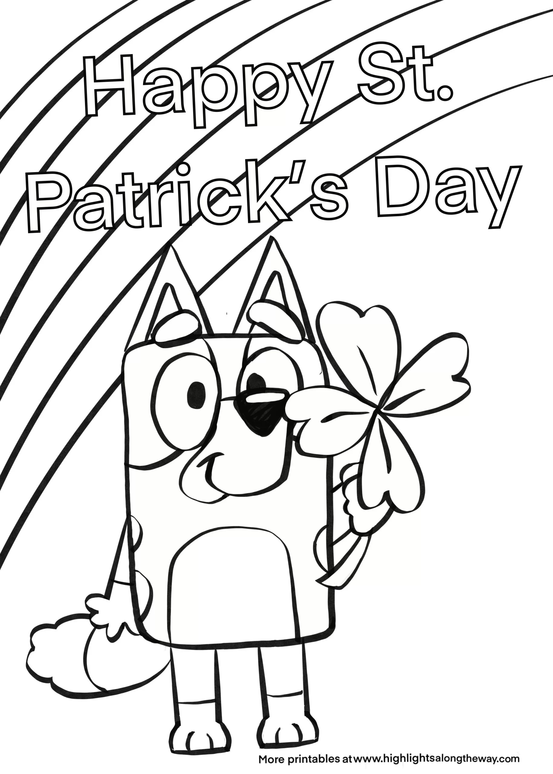 St. Patrick's Day Disney Coloring Pages