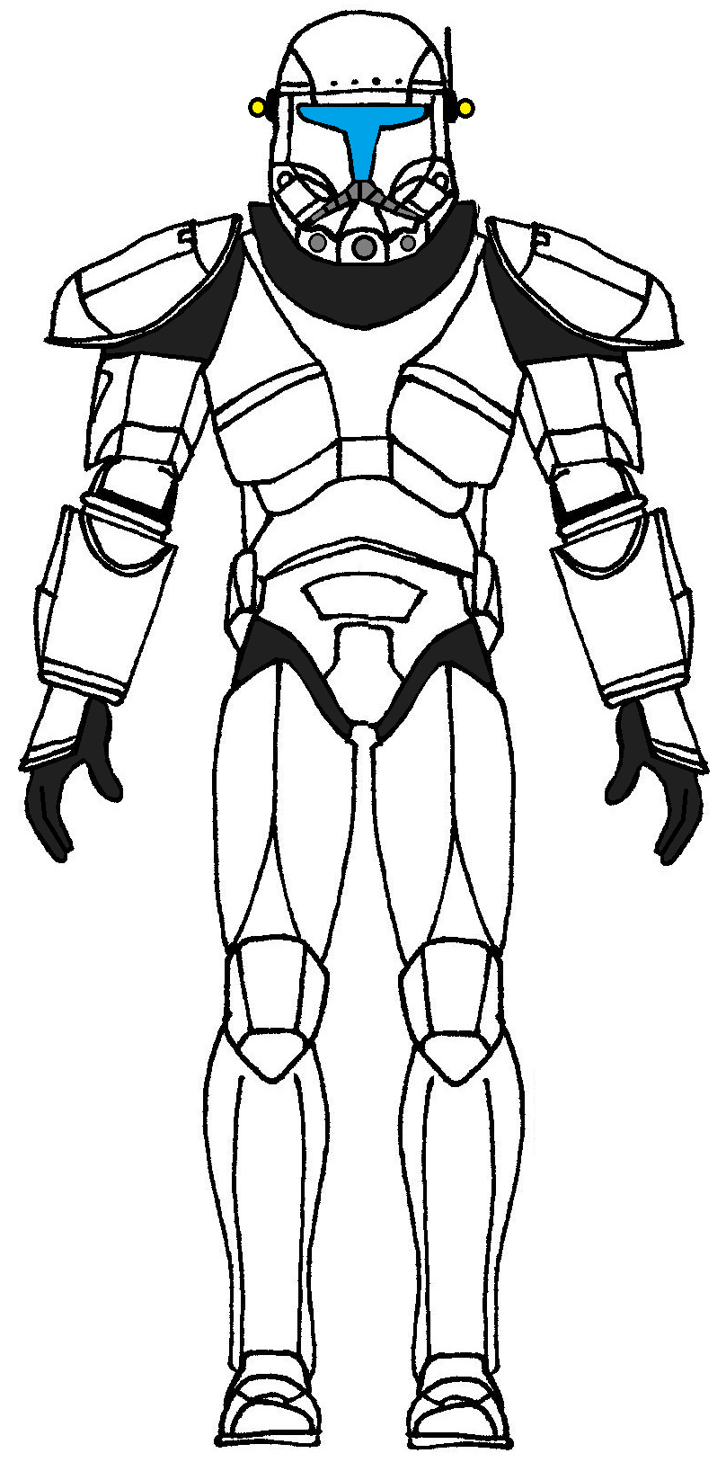 Star wars clone trooper coloring pages clone trooper assault by Sallz Mia