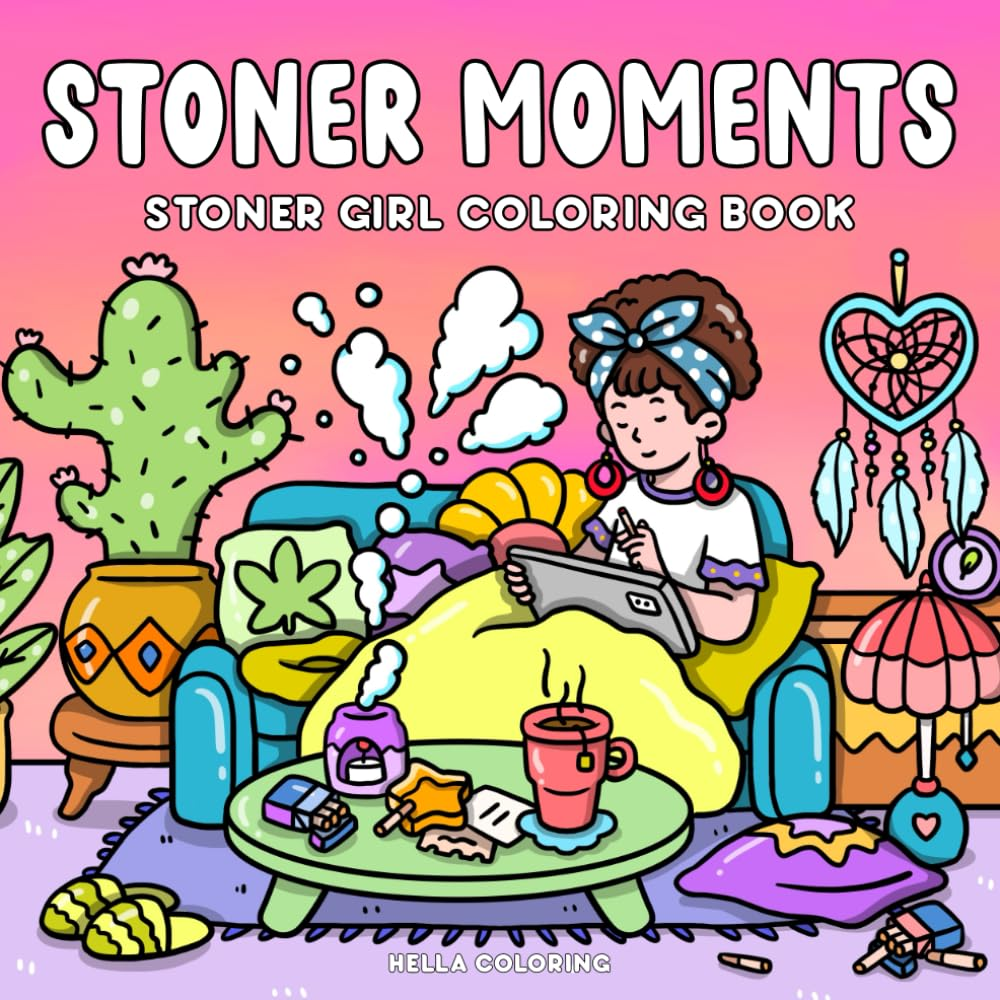 Cozy Girl Moments Coloring Pages