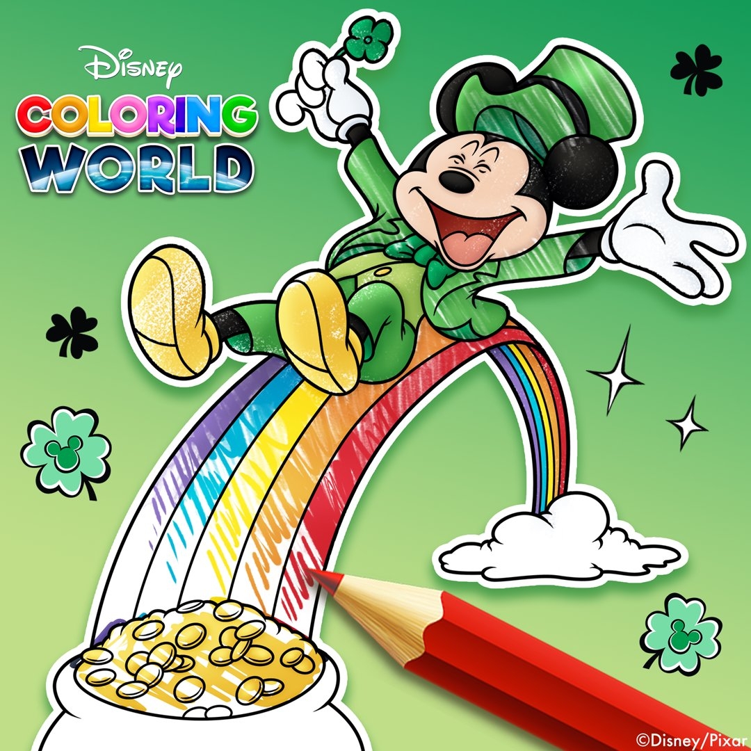 Disney St. Patrick's Day Coloring Pages