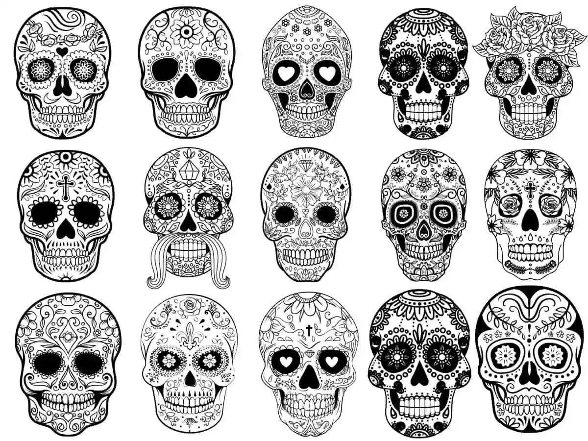 Sugar Skull Coloring Pages Skip To My Lou Sugar Skull Coloring Pages Skip To My Lou