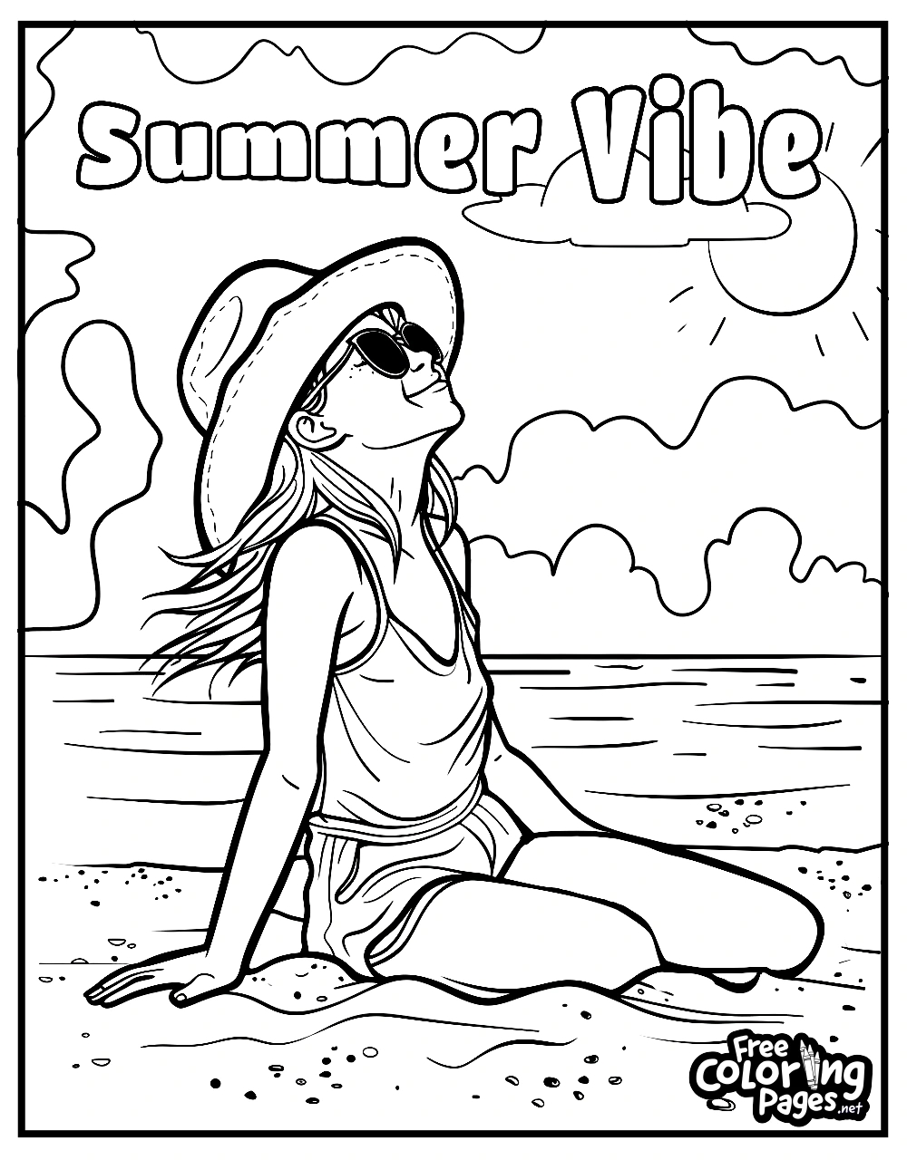 Summer Coloring Pages Free Coloring Pages
