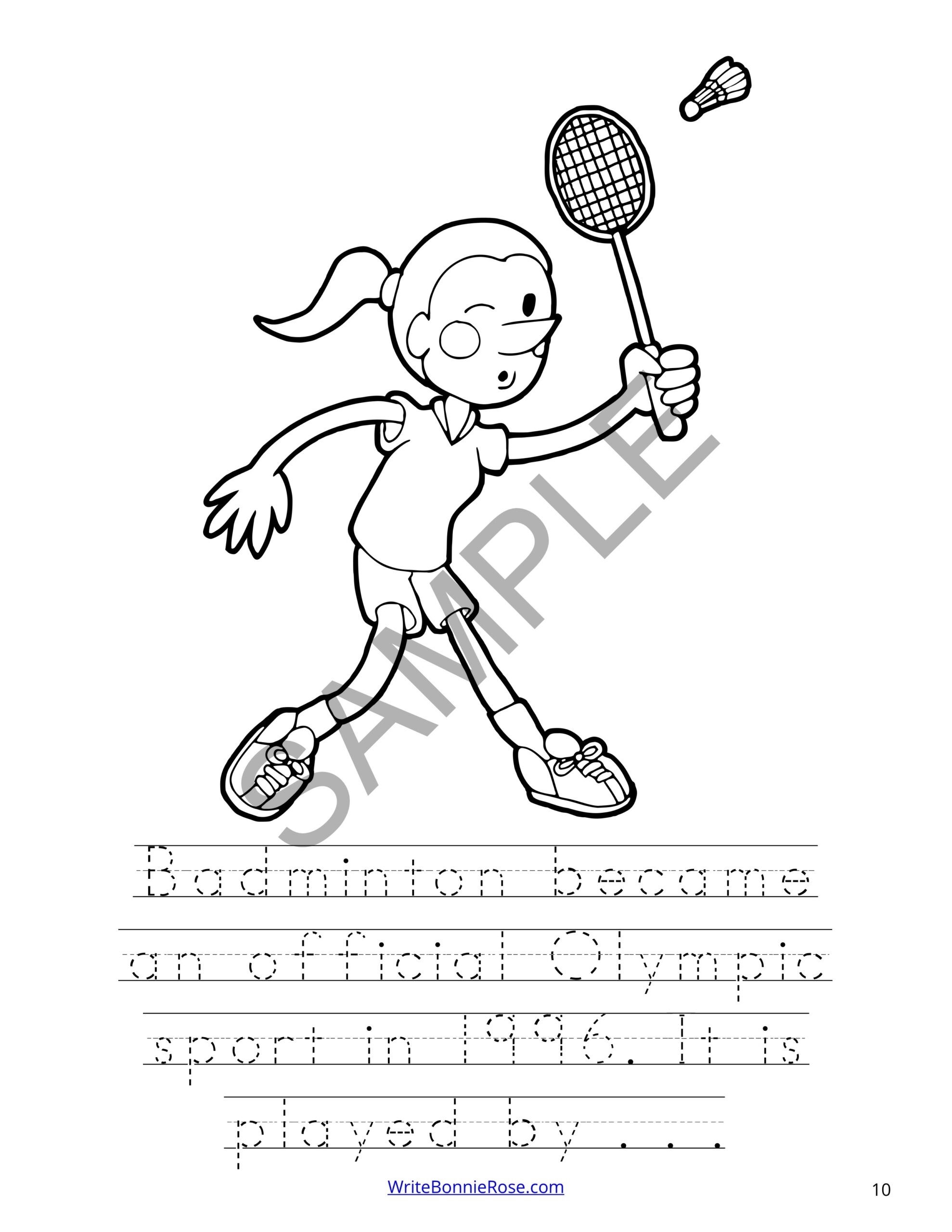 Summer Olympic Games Coloring Book Level B Made By Teachers