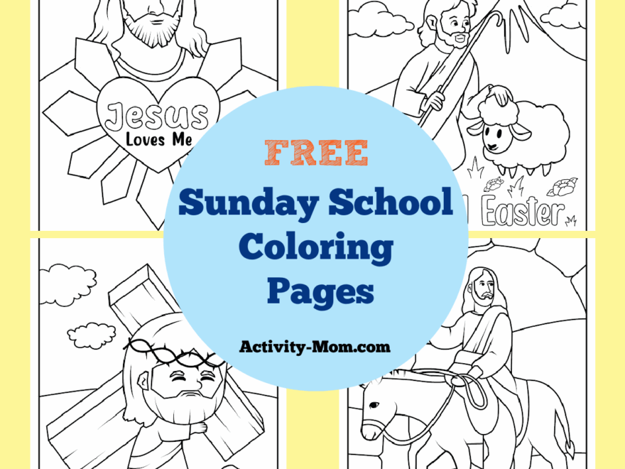 Sunday School Coloring Pages free Printable The Activity Mom