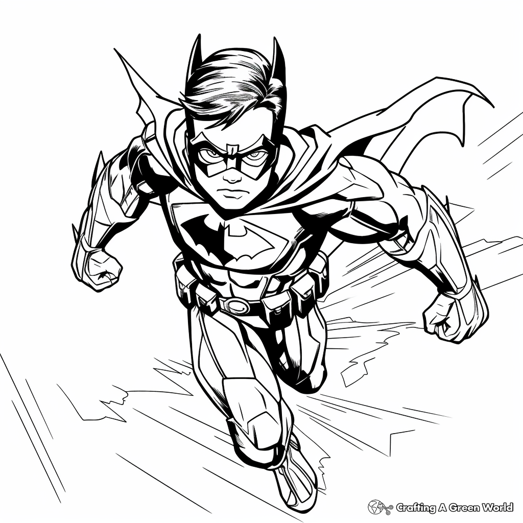 Superhero Coloring Pages Free Printable 