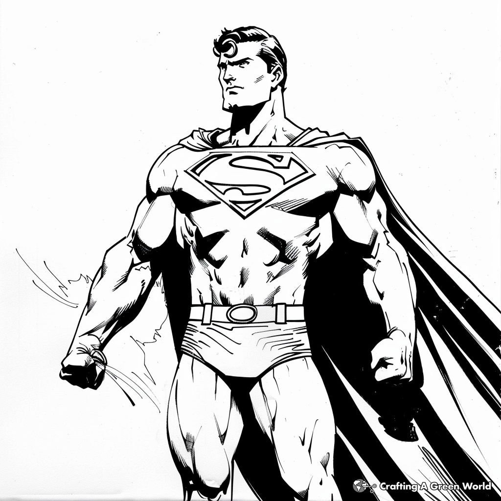 Superman Coloring Pages Free Printable 