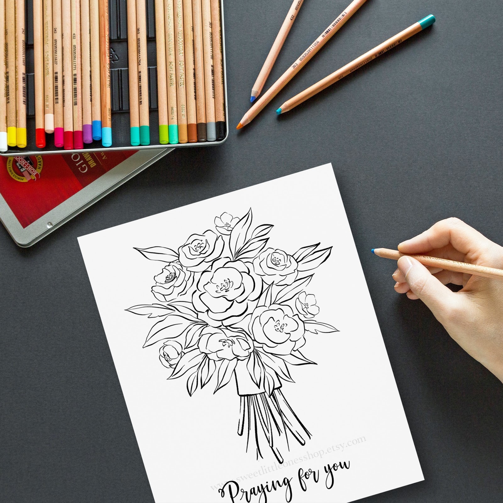 Sweet Little Ones Catholic Praying For You Coloring Pages And Cards