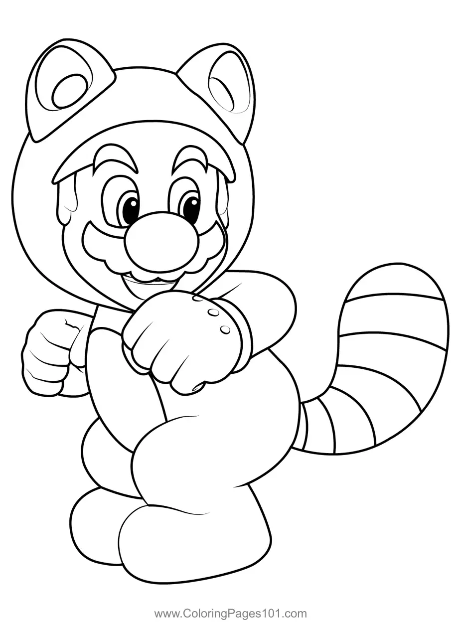 Mario Group Coloring Pages