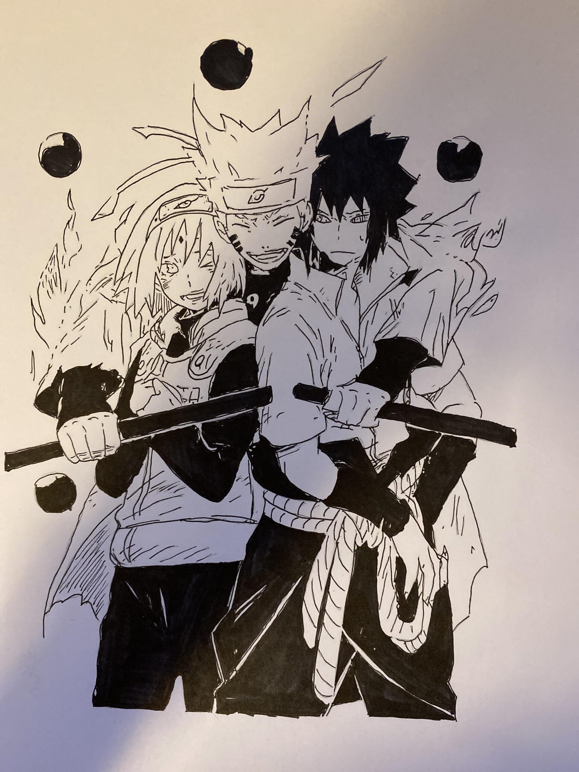 Naruto Team 7 Coloring Pages