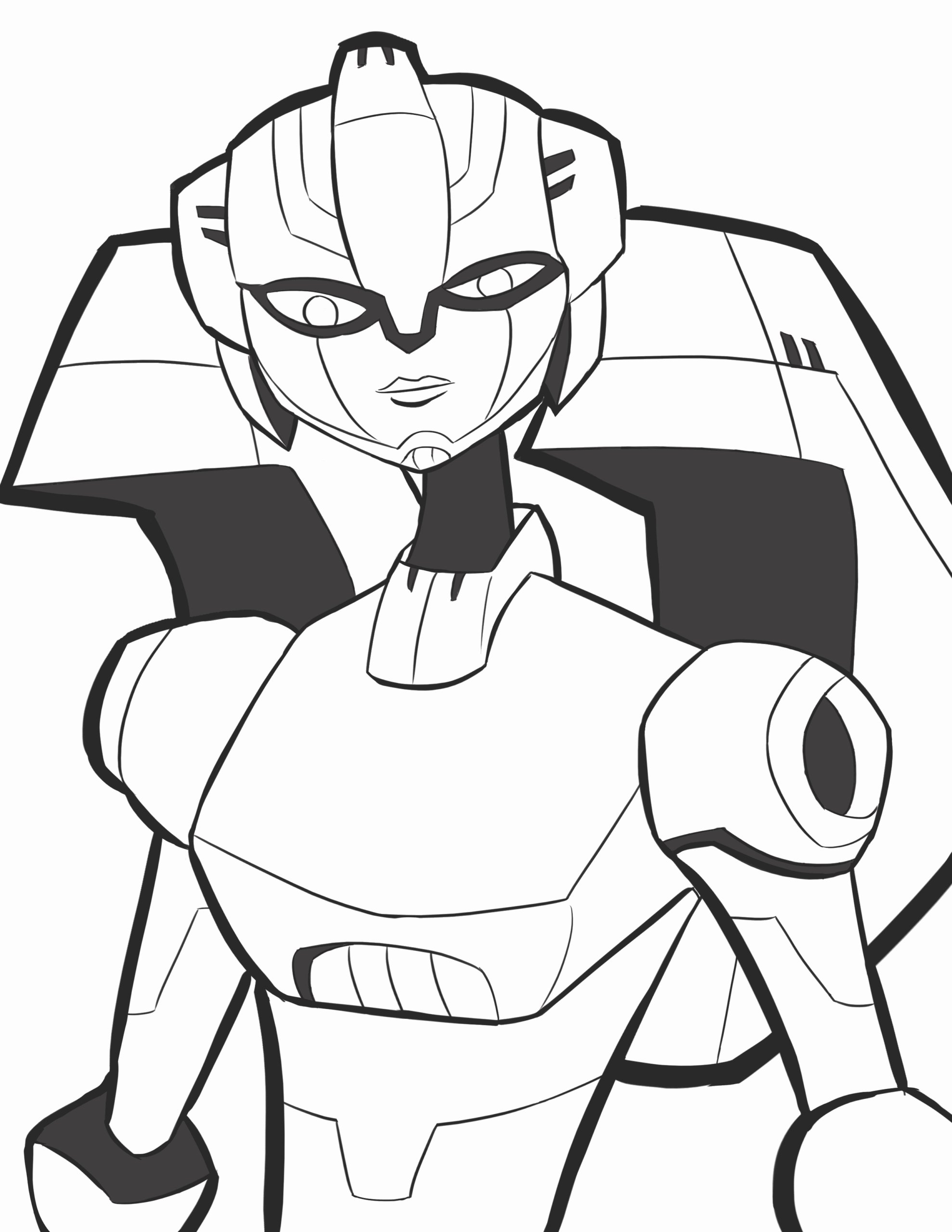 Transformers Prime Arcee Coloring Pages
