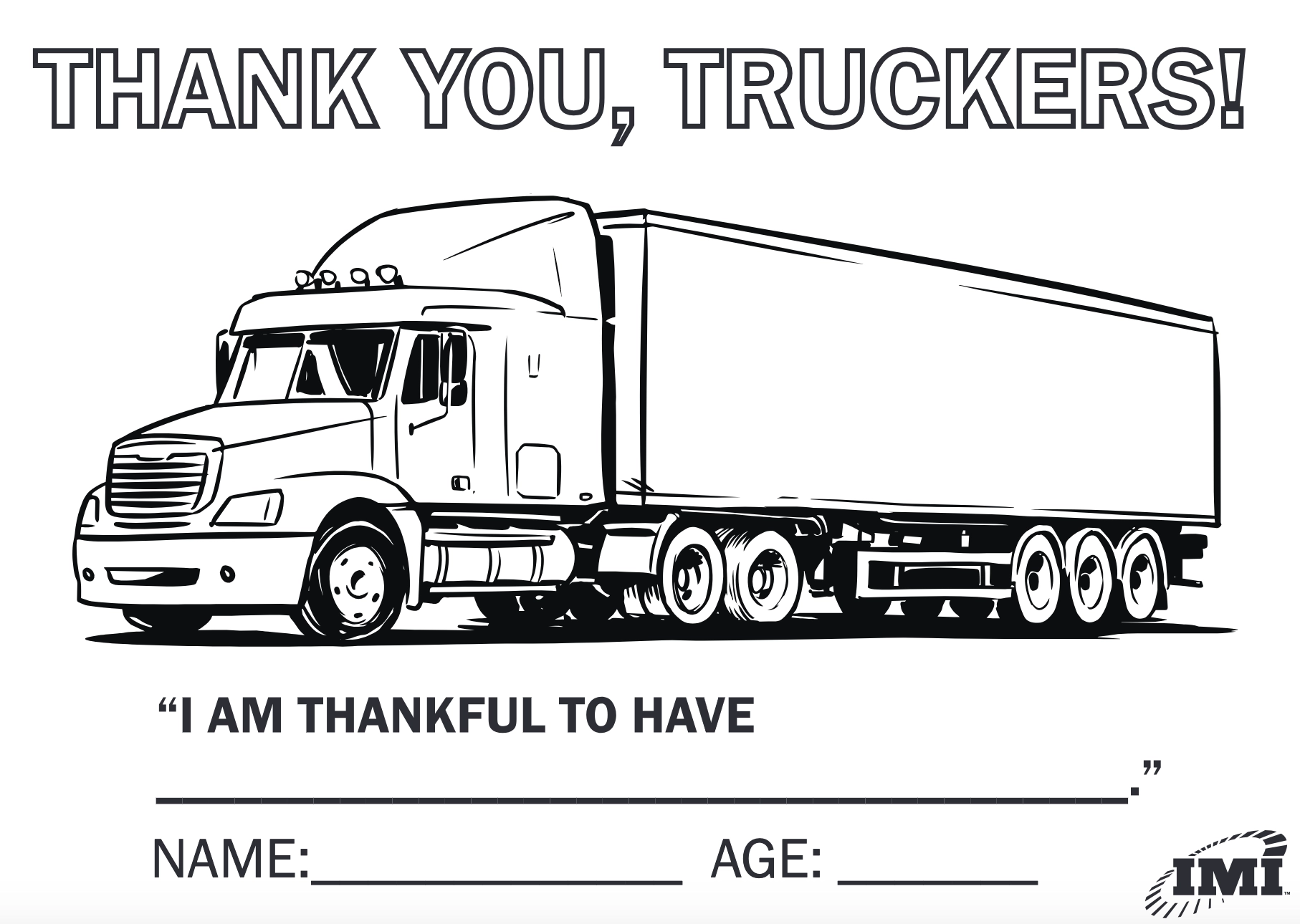 Semi Truck Coloring Pages For Kids