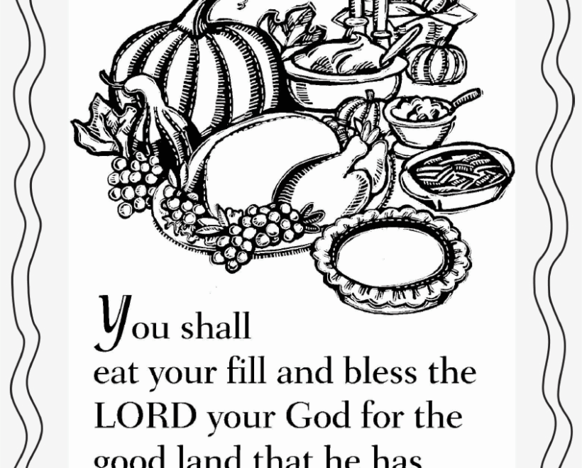 Thanksgiving Coloring Pages For Sunday School With Thanksgiving Bible Coloring Sheet Free Transparent PNG Download PNGkey