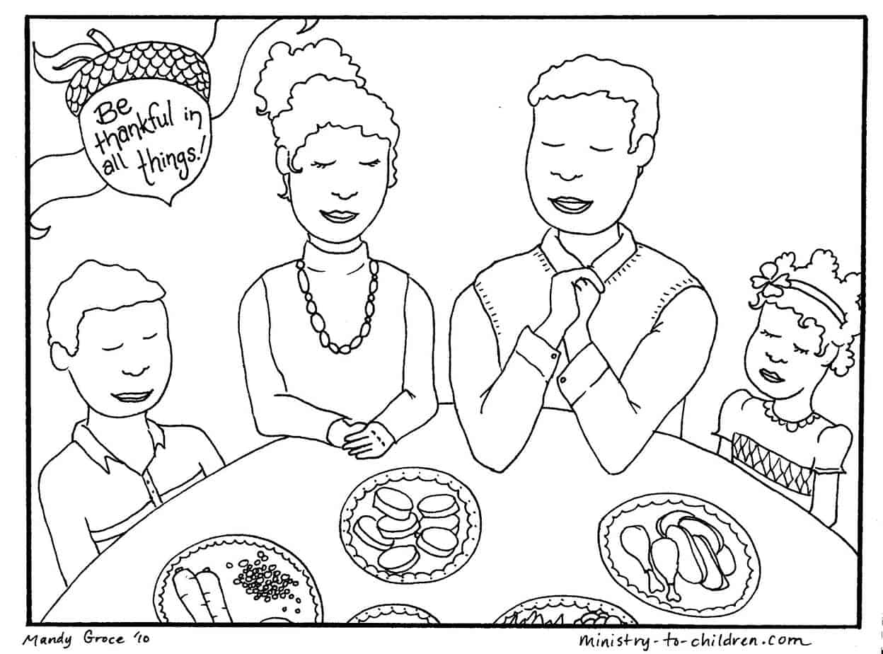 Thanksgiving Coloring Pages Free Printable For Kids 
