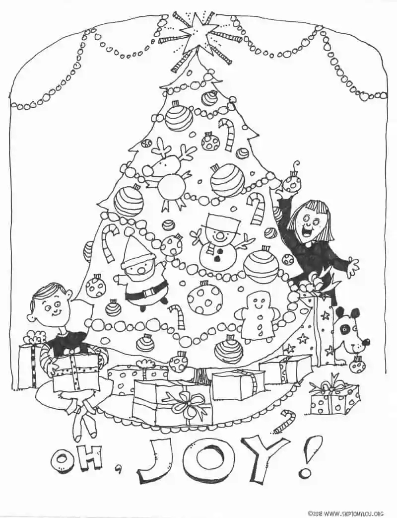 The CUTEST Christmas Coloring Pages Skip To My Lou