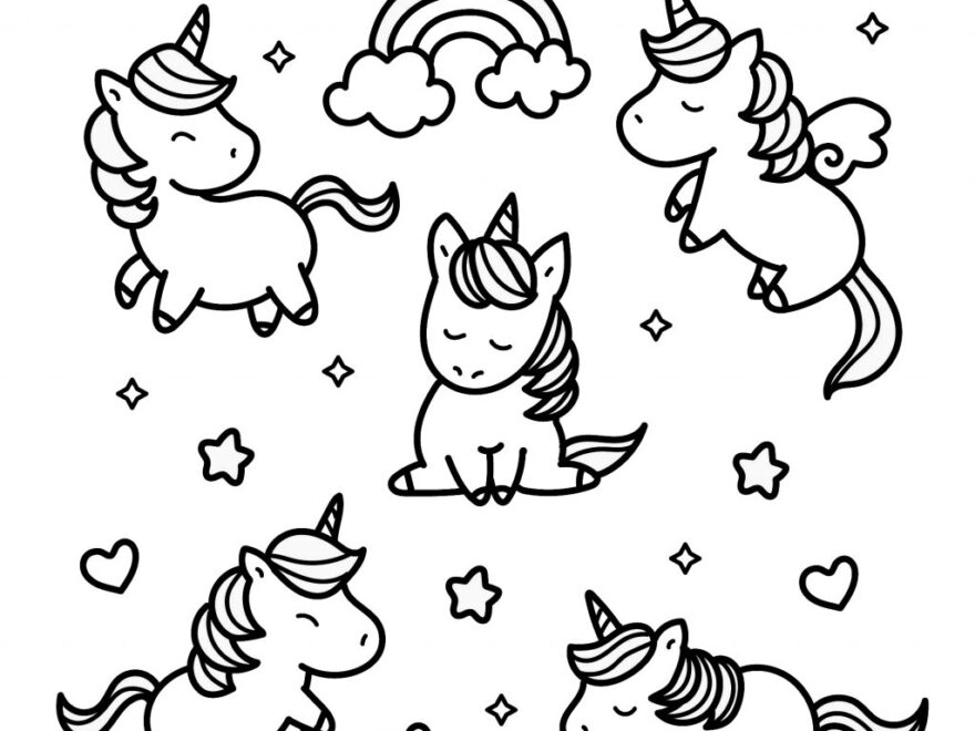 The Cutest Free Unicorn Coloring Pages Online