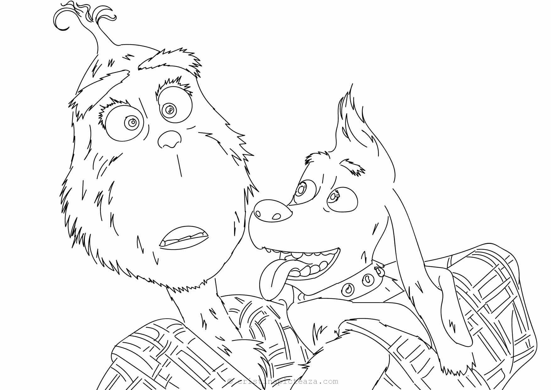 The Grinch Coloring Pages Drawings Sheets With Grinch