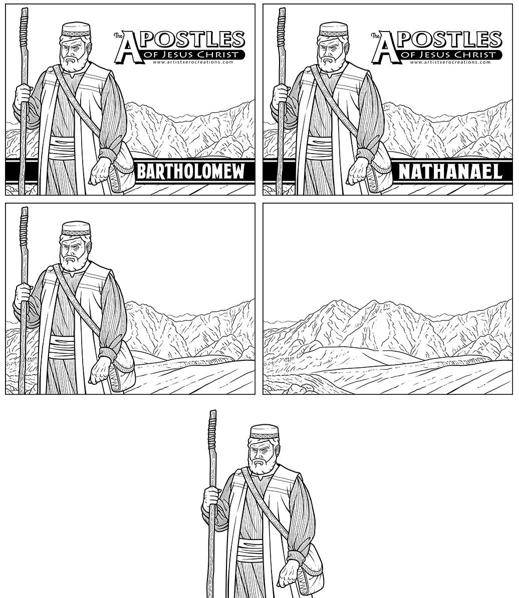 The Heroes Of The Bible Coloring Pages Behance